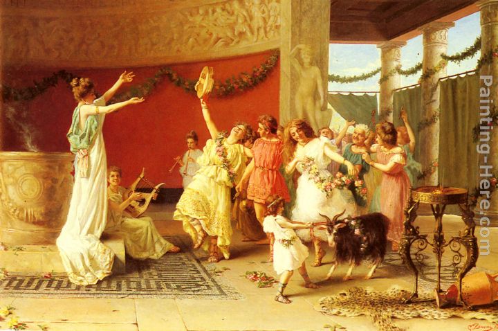 A Roman Dance painting - Guglielmo Zoochi A Roman Dance art painting